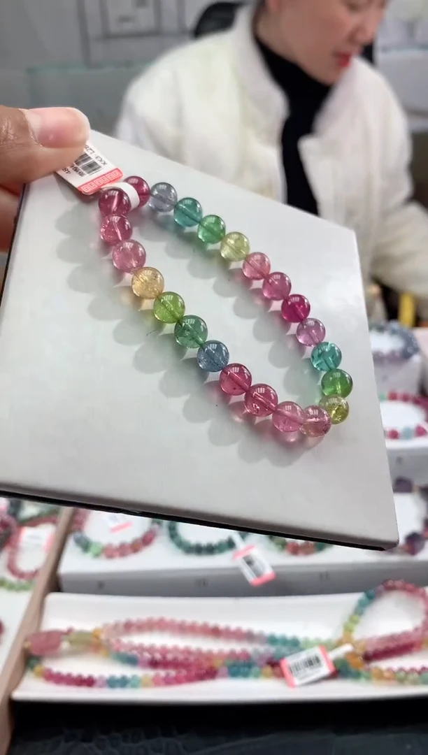 【闪购商品】碧玺手串未镶嵌多样性发一条