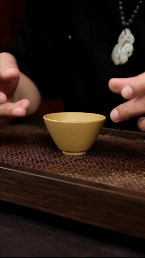 茶壶紫砂黄金段斗笠杯