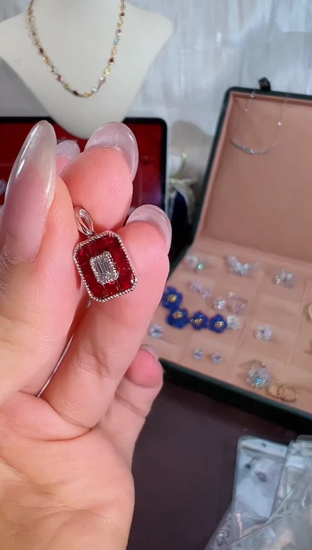 颈饰钻石铂Pt950镶嵌BB1594#-#23