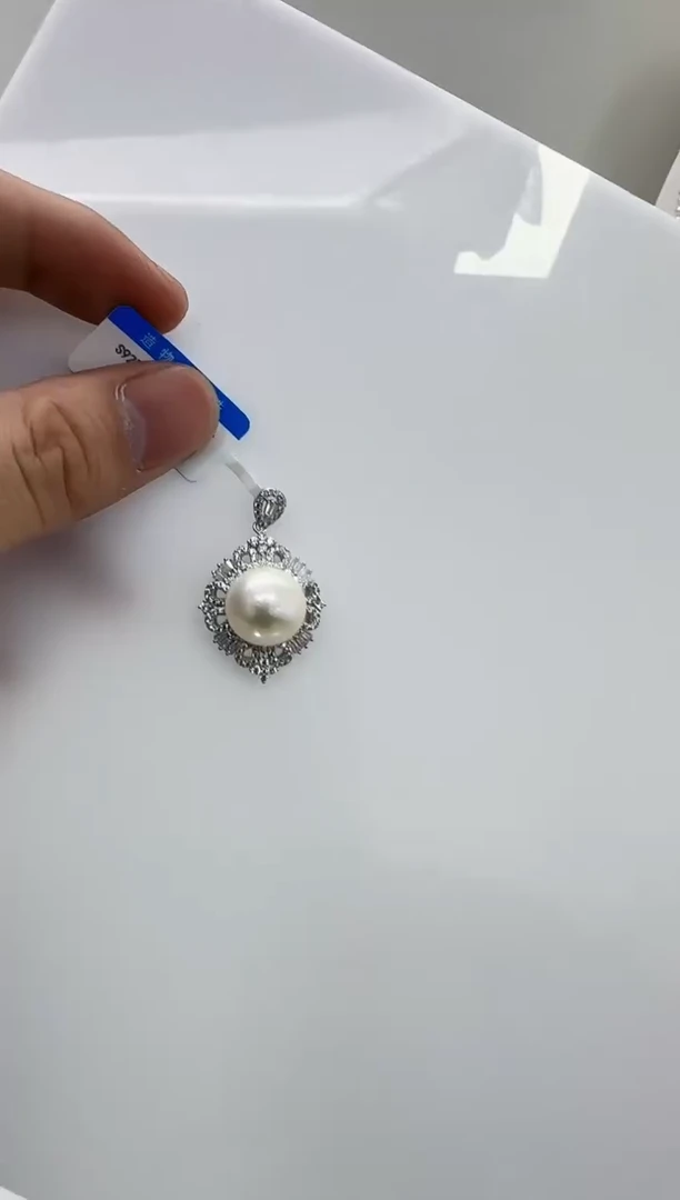 【闪购商品】淡水珍珠DA银S925镶嵌b475 吊坠12
