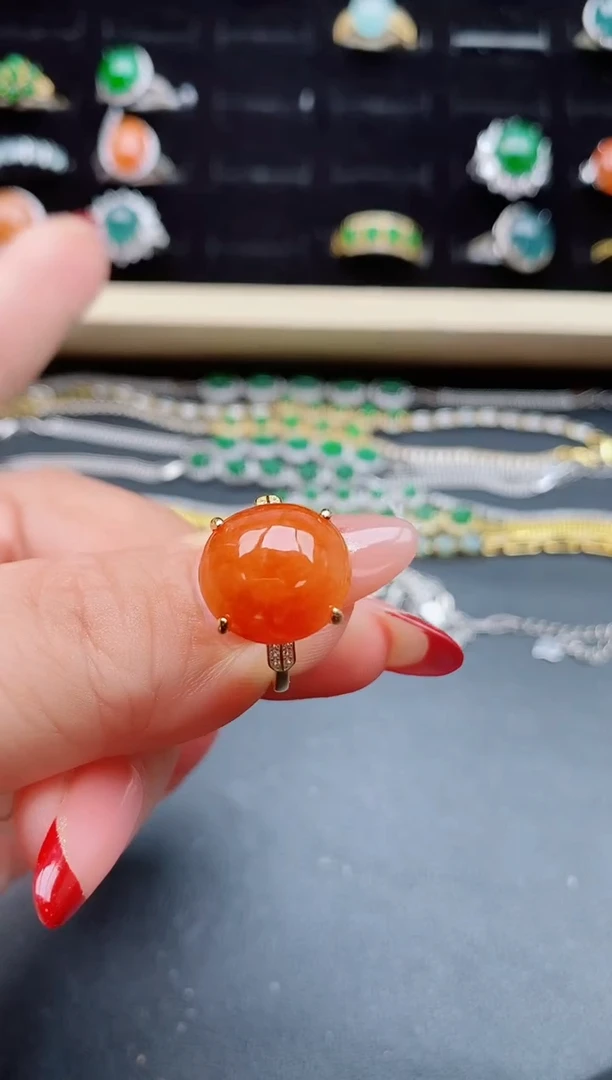 【闪购商品】翡翠戒指银S925镶嵌321321