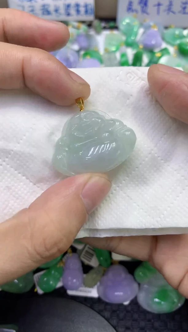 颈饰未镶嵌翡翠天然缅甸A货翡翠