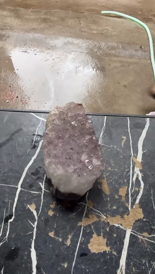 水晶珠宝半成品未镶嵌天然紫水晶原石摆件#2