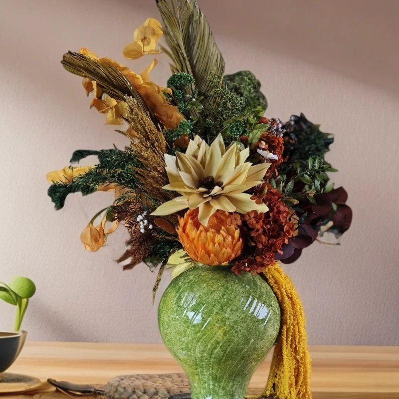 【金玉满堂】高级家居永生花花束