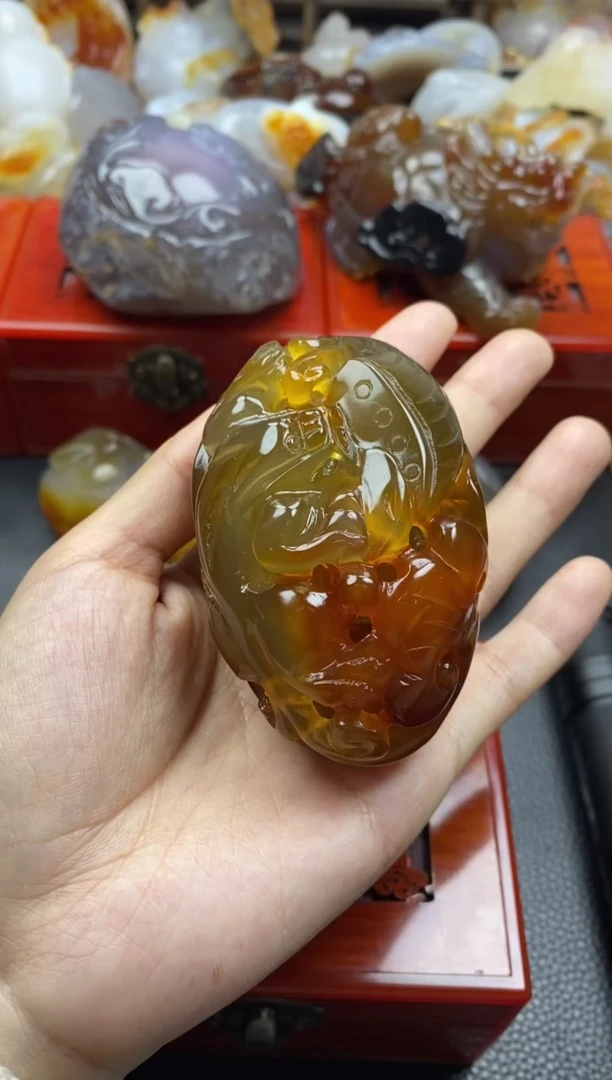 未镶嵌手把玛瑙/玉髓醉**风00
