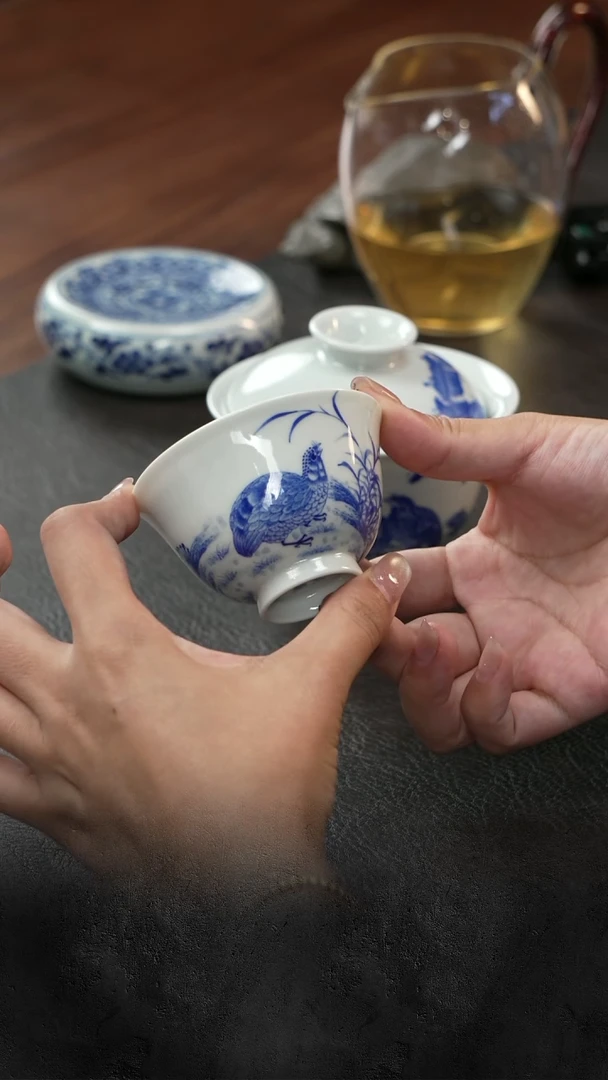 杯子三更有梦|红丰窑  安居乐业撇口杯