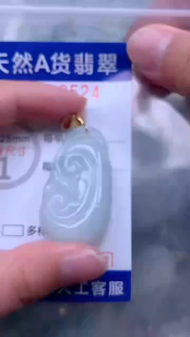 翡翠未镶嵌吊坠(不含链)1