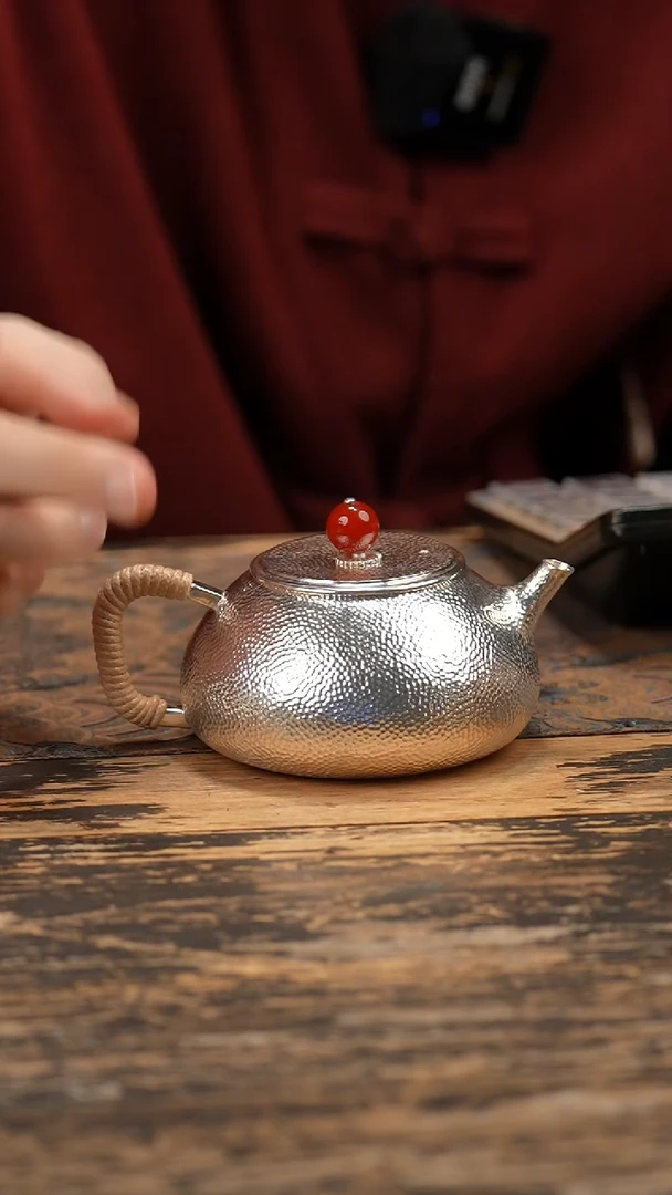 手工锤纹石瓢壶1壶