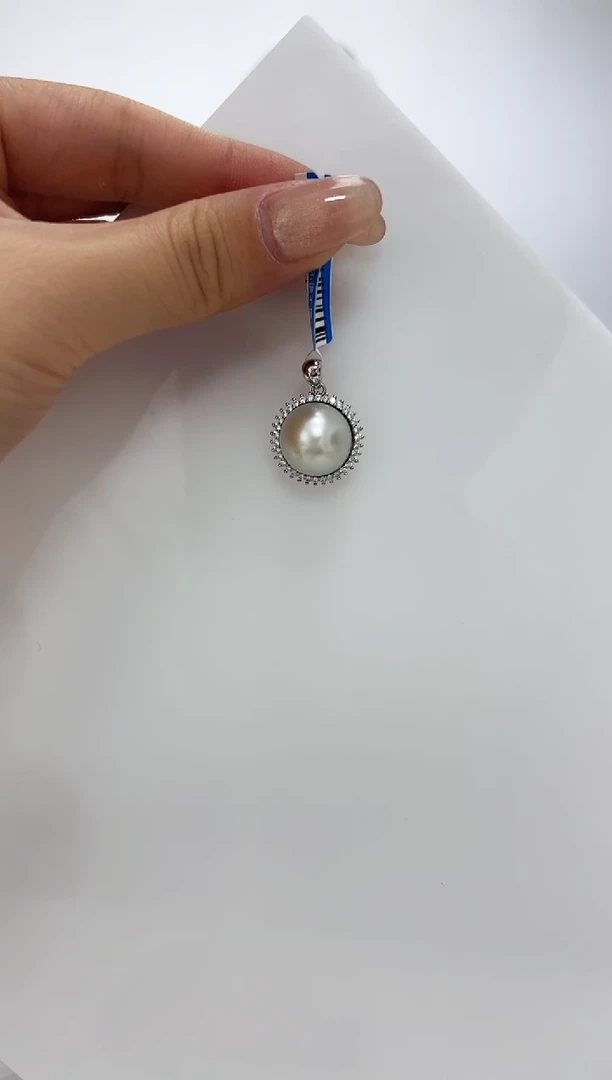 【闪购商品】海水珍珠DA银S925镶嵌吊坠 13 V3000
