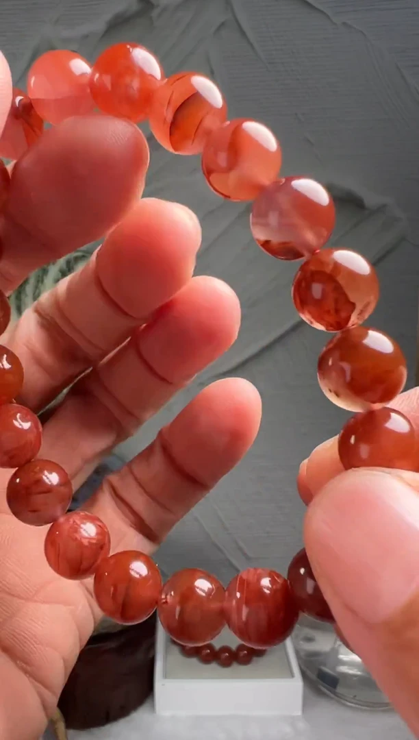 手链未镶嵌南红玛瑙魔****湾南红玛瑙