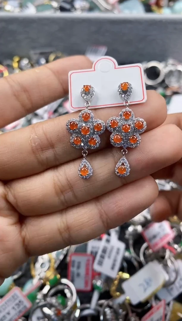 银S925镶嵌戒指翡翠 222       4