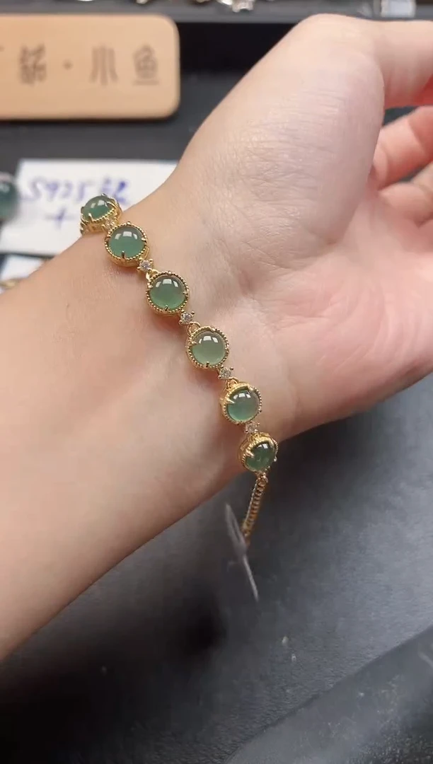 银S925镶嵌戒指翡翠6515151-3