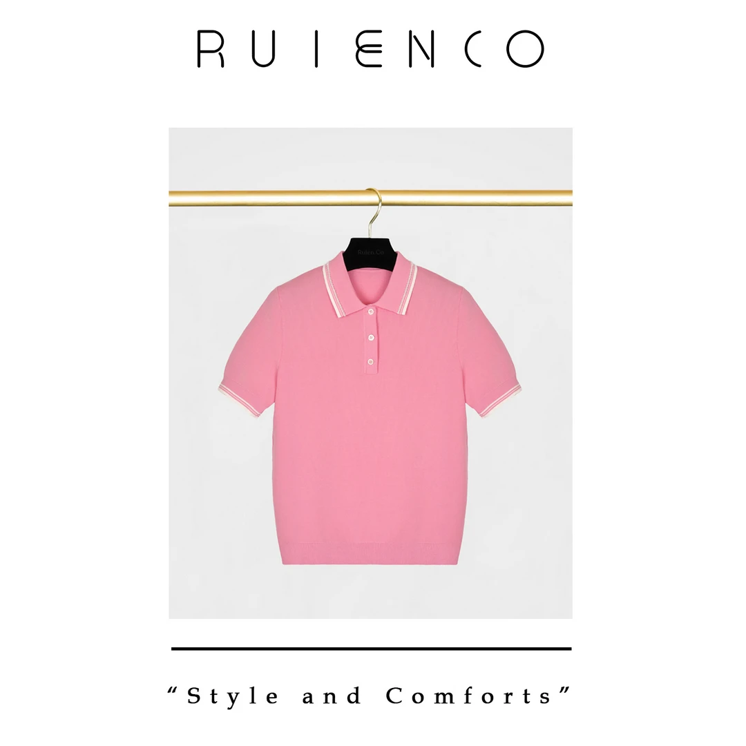 我是摩羯花漾年华 100新疆长绒棉16G进口机织撞色春夏polo衫