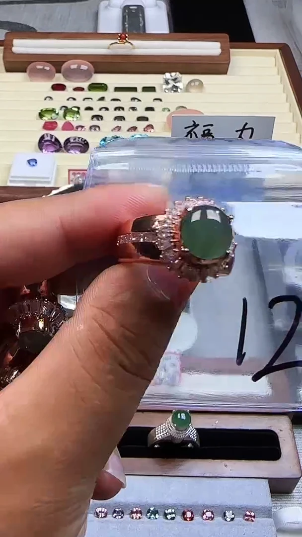 裸石翡翠缅甸天然A货翡翠  12