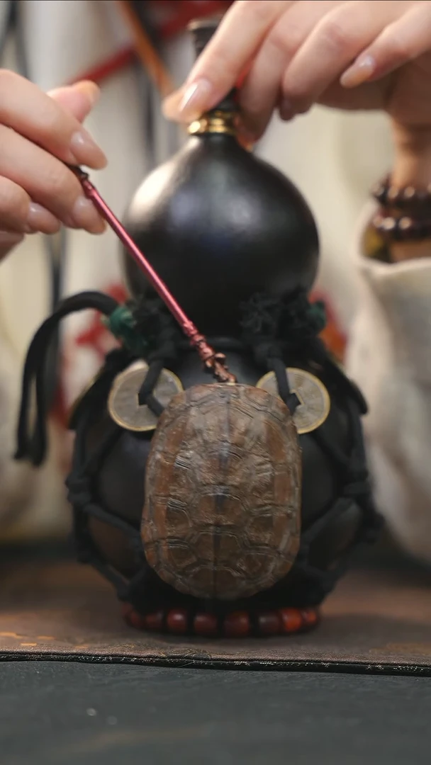 【闪购商品】RY204大漆酒葫芦不包手串及旋转底座