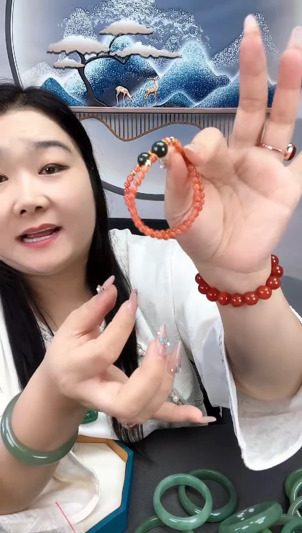 颈饰未镶嵌南红玛瑙南红小米珠手串