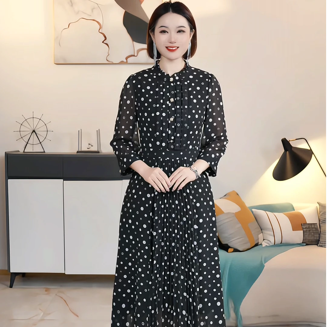 【品牌清仓】S气质显瘦高腰碎花连衣裙裙子S2
