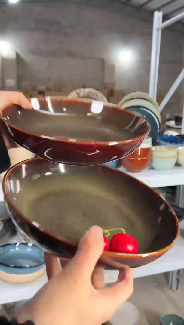 陶瓷外贸尾货瑕疵满20包邮X2 深盘新品