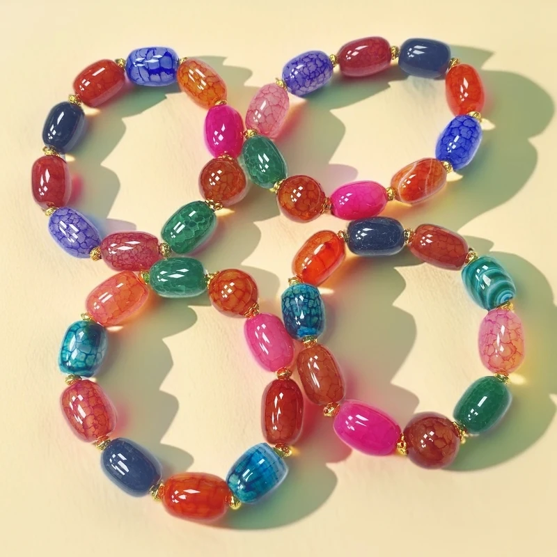 L18尺寸约13*17mm10颗多宝龙纹玛瑙多样性发一件