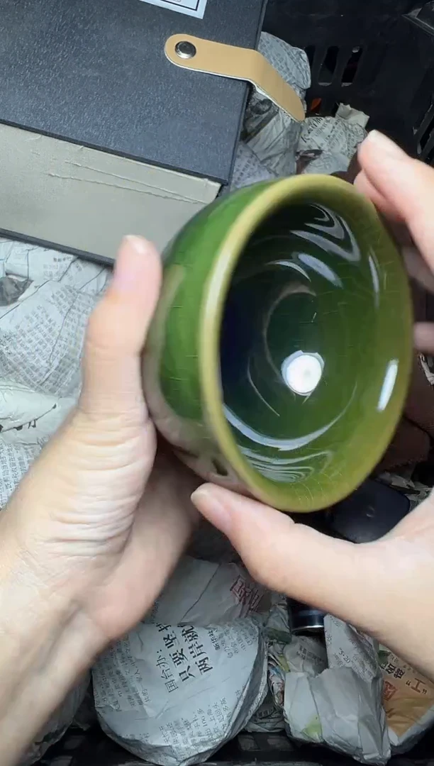 茶盏帝王绿 盏三疯建盏茶器