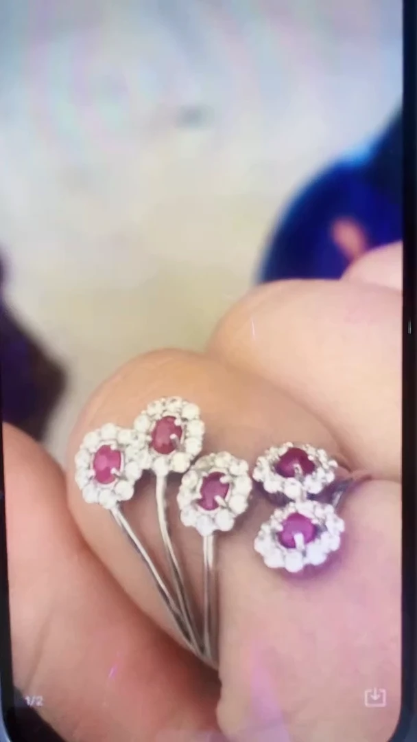 【闪购商品】红宝石戒指银S925镶嵌.........