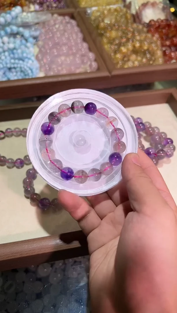 未镶嵌手链水晶12.5mm+仙女超七（多样性发一）