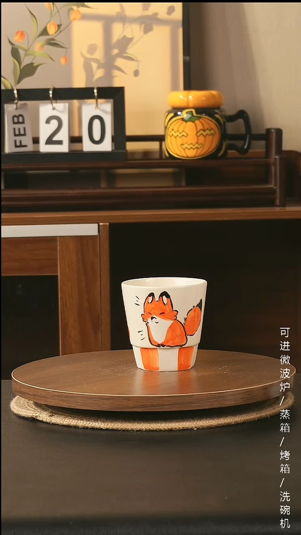 陶瓷景德镇高温釉下彩纯手绘创意瓷