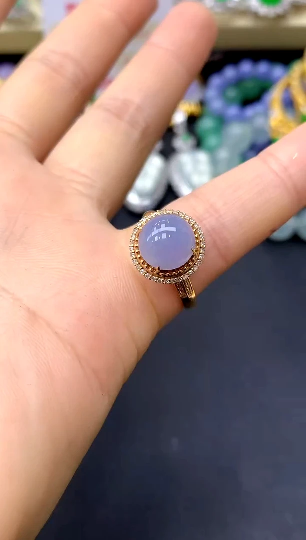 18K金镶嵌戒指翡翠362-中国好珍宝