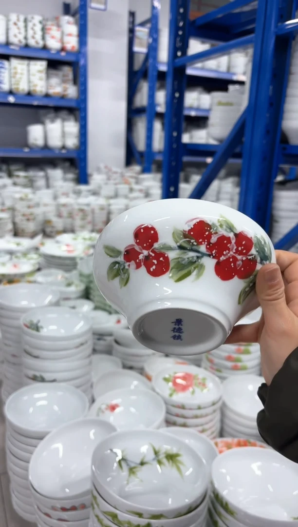 景德镇手绘釉中彩（食品级）葫芦碗