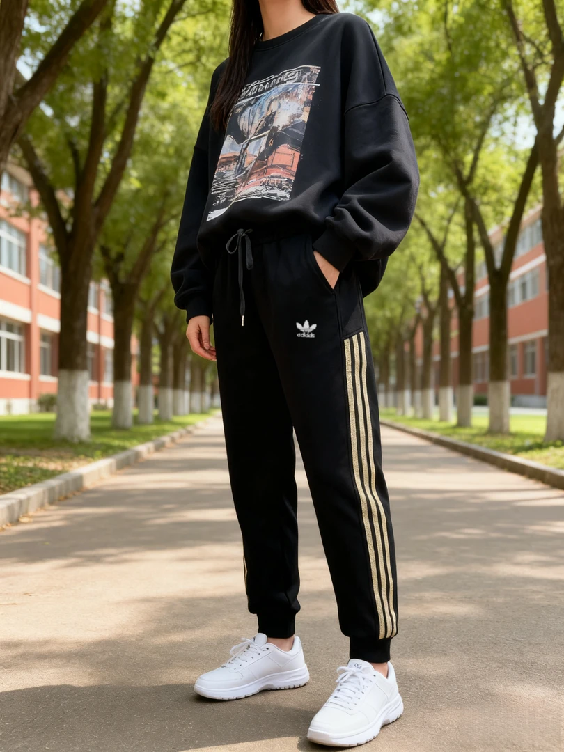 2025秋冬款夏季大码男女弹力休闲运动常规款款男士棉速脚裤