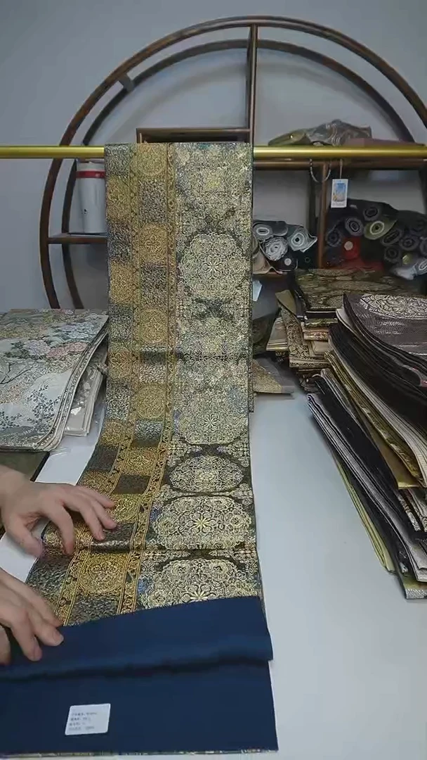 织绣80西阵织六通宝相花