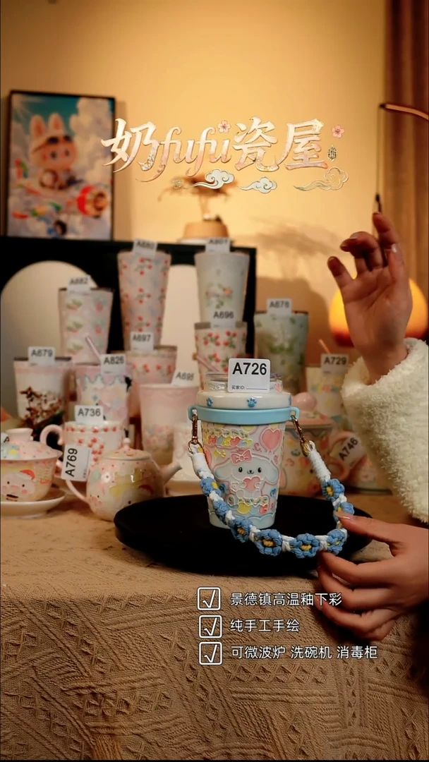 景德镇高温釉下彩立体釉创意瓷