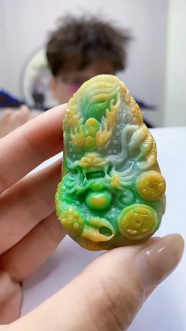 未镶嵌定制翡翠4688MM-毛货挂件6