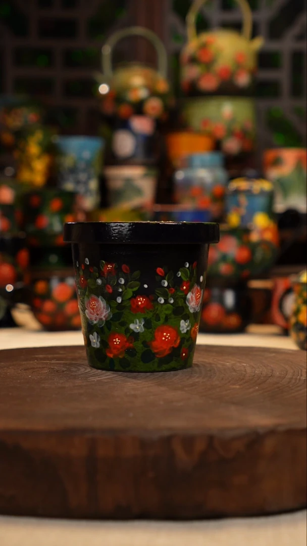 油画   釉下彩  水果桶