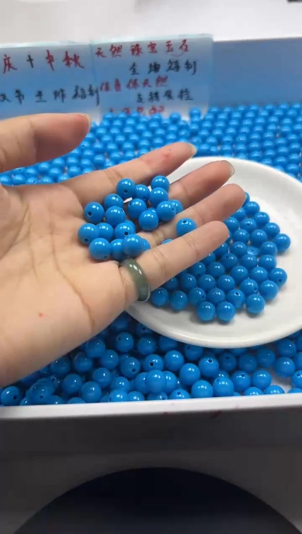 未镶嵌颈饰玛瑙/玉髓w3054高瓷睡美人蓝松8mm*25颗