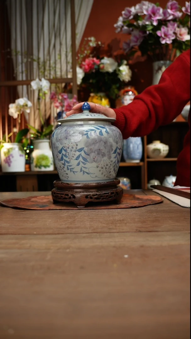 当代高温釉下彩手绘陶瓷餐具