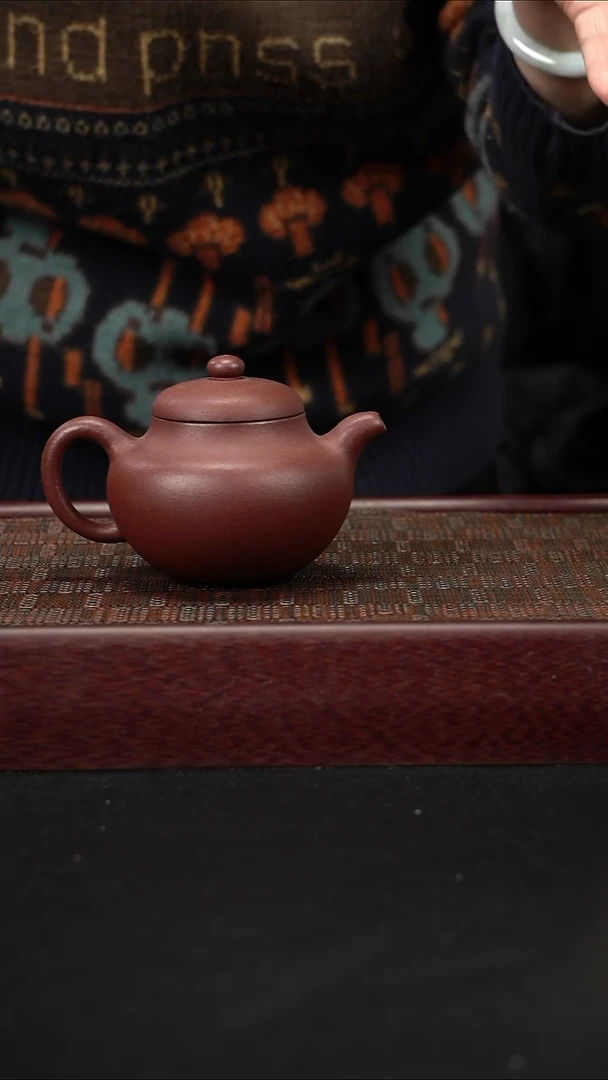 茶壶紫砂wqc底槽青柿圆220cc