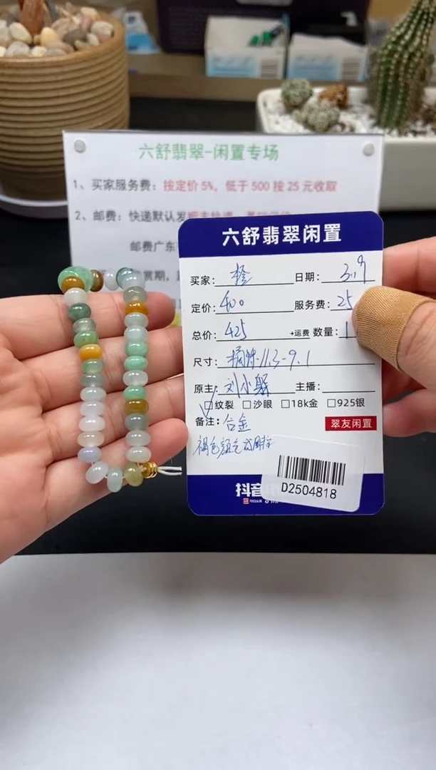 【闪购商品】未镶嵌翡翠手串D2504818