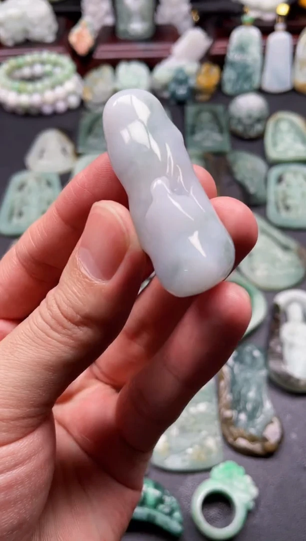 颈饰未镶嵌翡翠11  天然翡翠a货  悟道