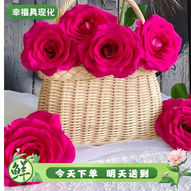 【次日达·弗洛伊德】鲜花弗洛伊德玫瑰10支鲜切花生活鲜花·基地直发·批发·全场京东包邮次日达