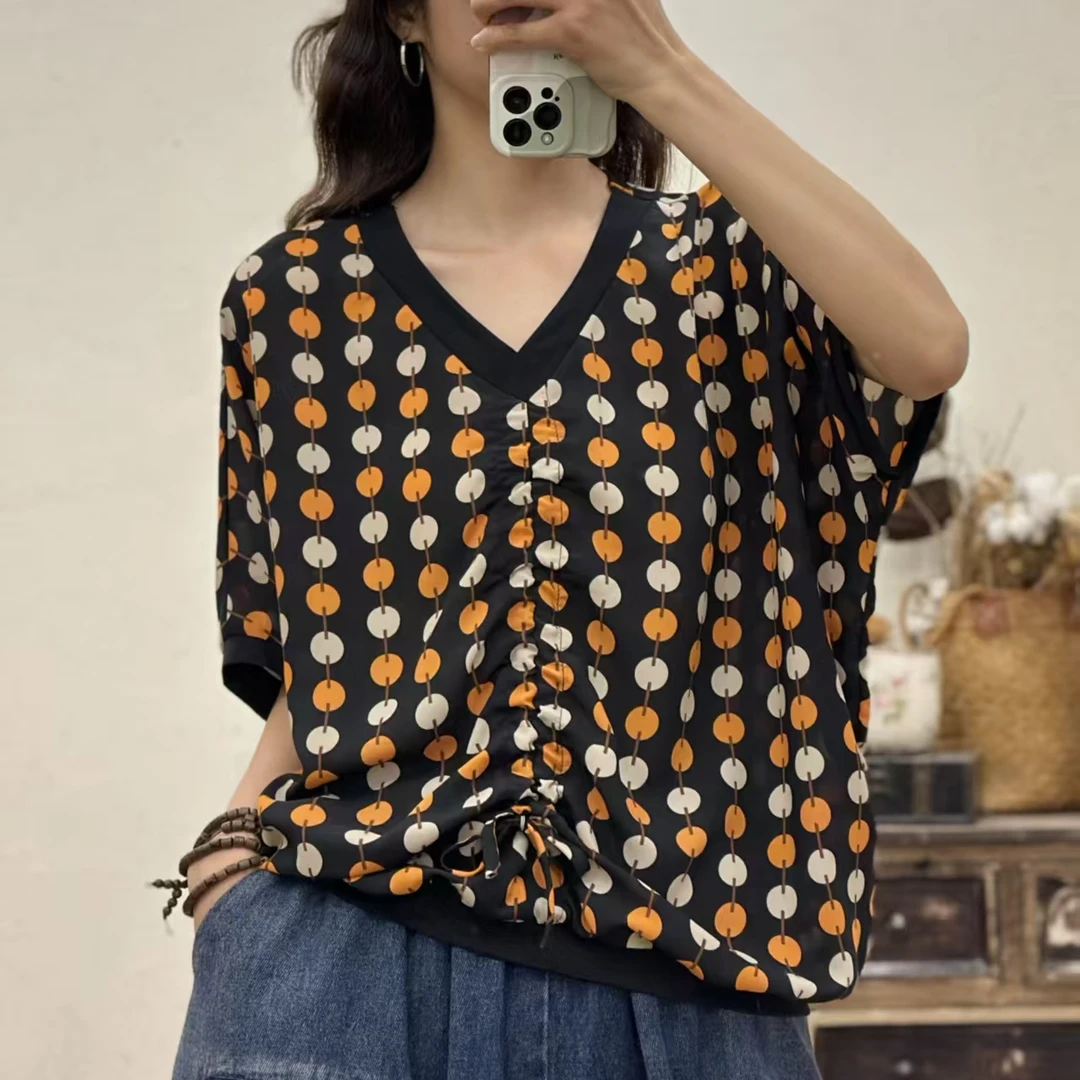 11199新款夏季休闲减龄宽松显瘦T恤