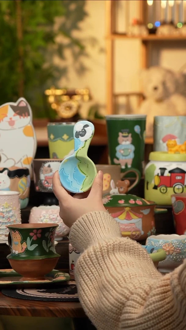 瓷片瓷A225景德镇原创手工陶瓷