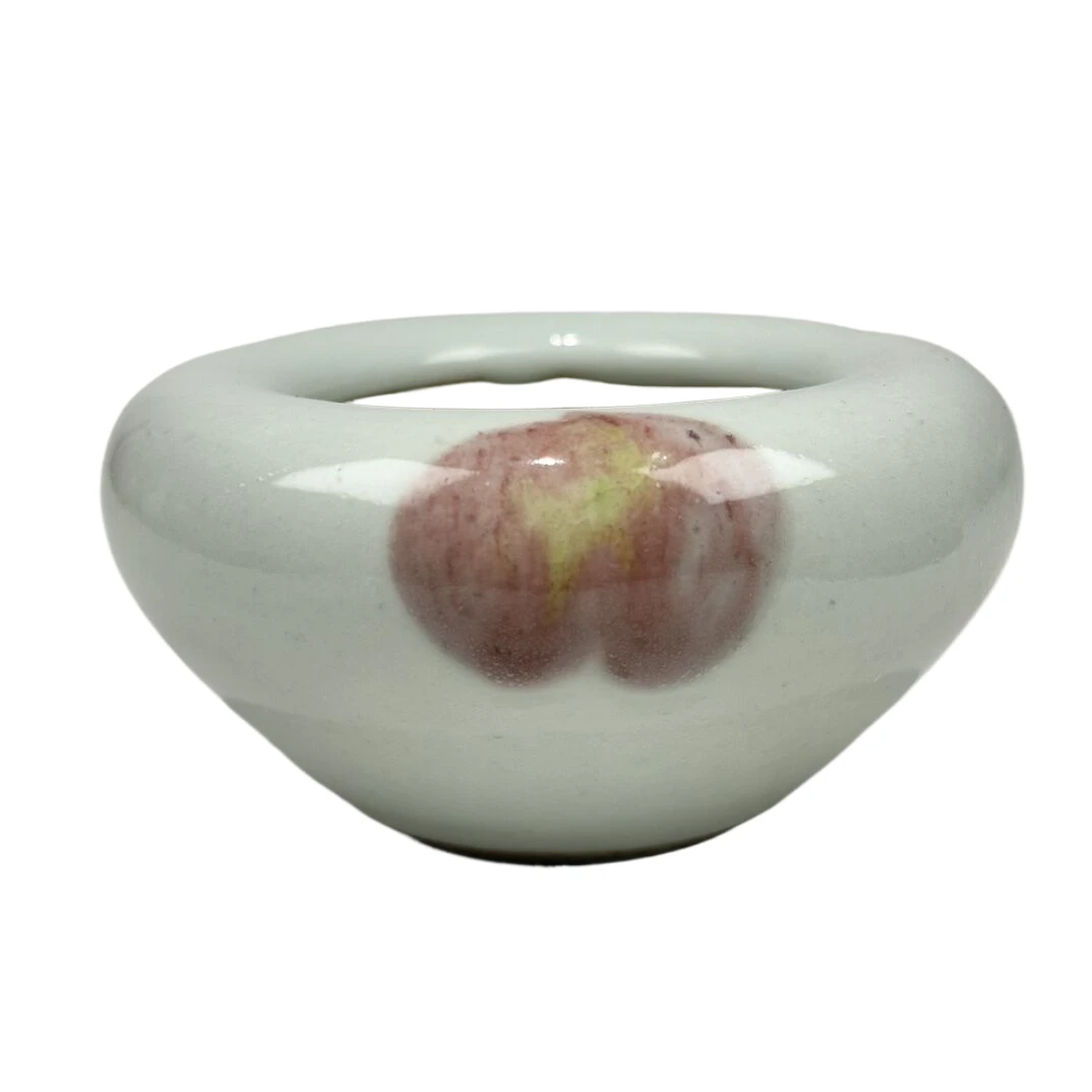 釉里红桃纹水盂6615---