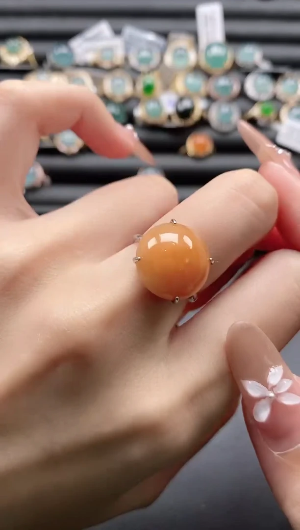 【闪购商品】翡翠戒指银S925镶嵌1111