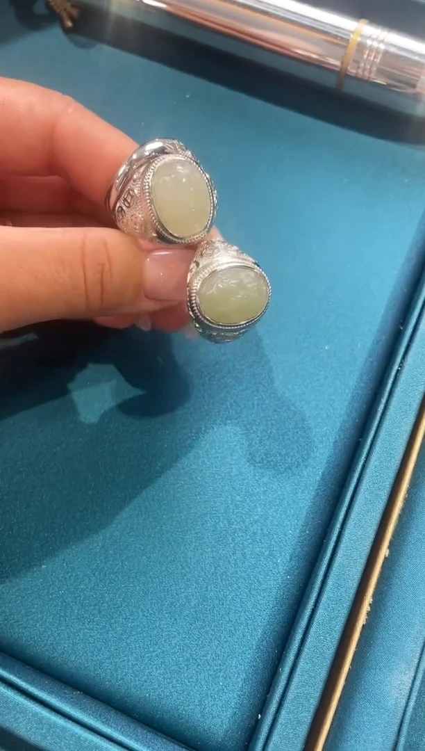 合金戒指和田玉多样性发货拍一发一