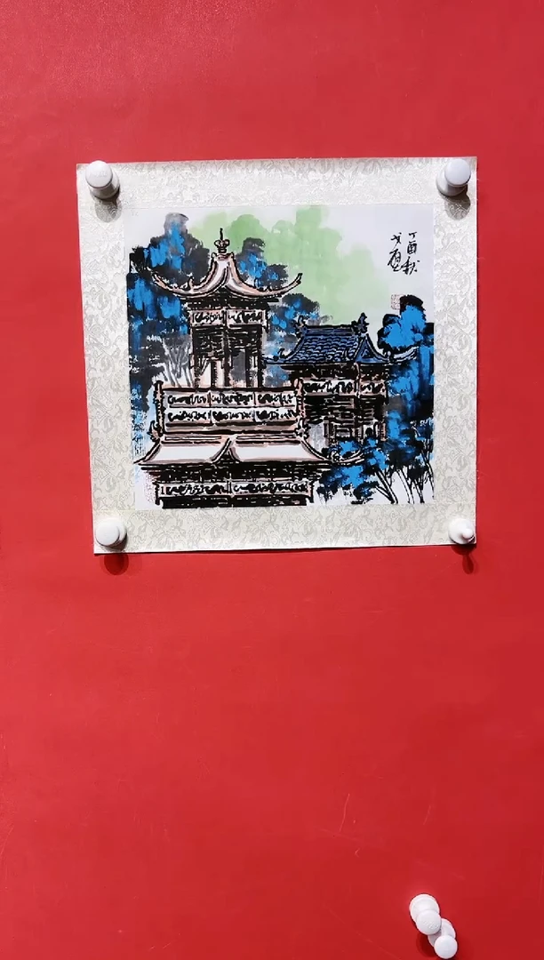 国画戈壁-1平尺-国画作品