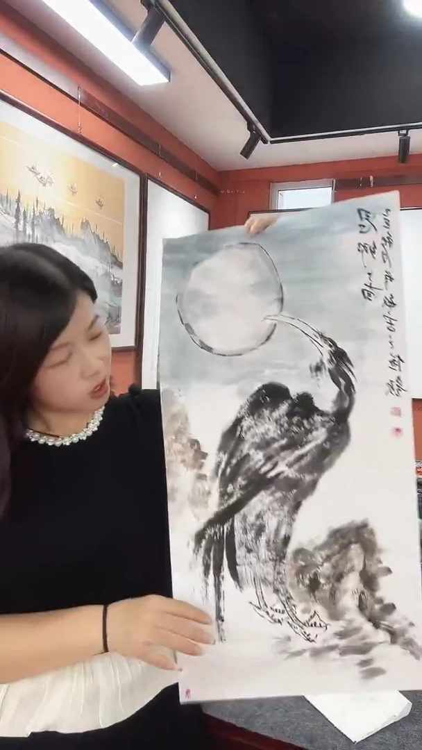 国画孟祥敏/国画/花鸟。