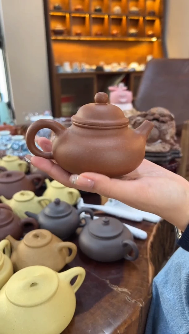 【闪购商品】紫砂茶壶【头哥手工壶】容天红降坡