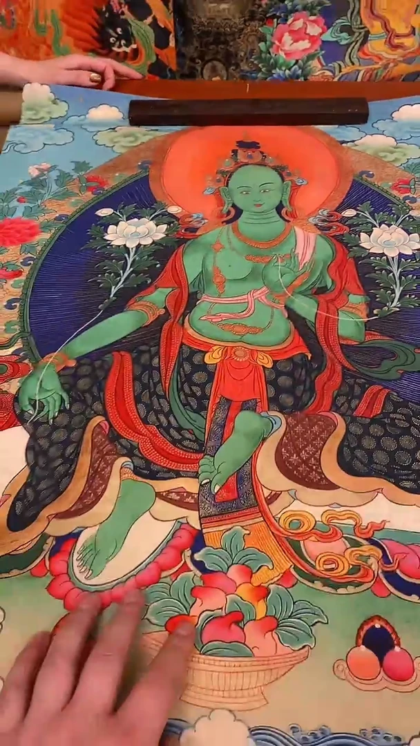 装裱画精美唐卡tk16107