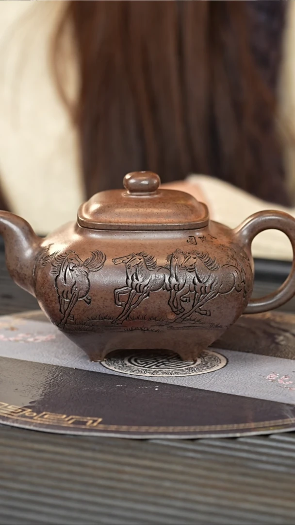【闪购商品】紫砂茶壶CXF 龙骨天星 四方传炉